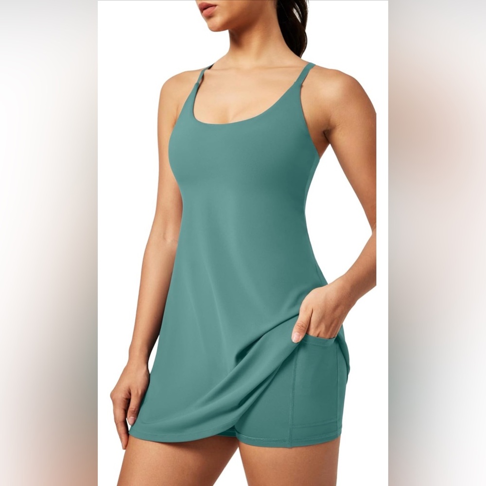 Teal Athleisure Dress